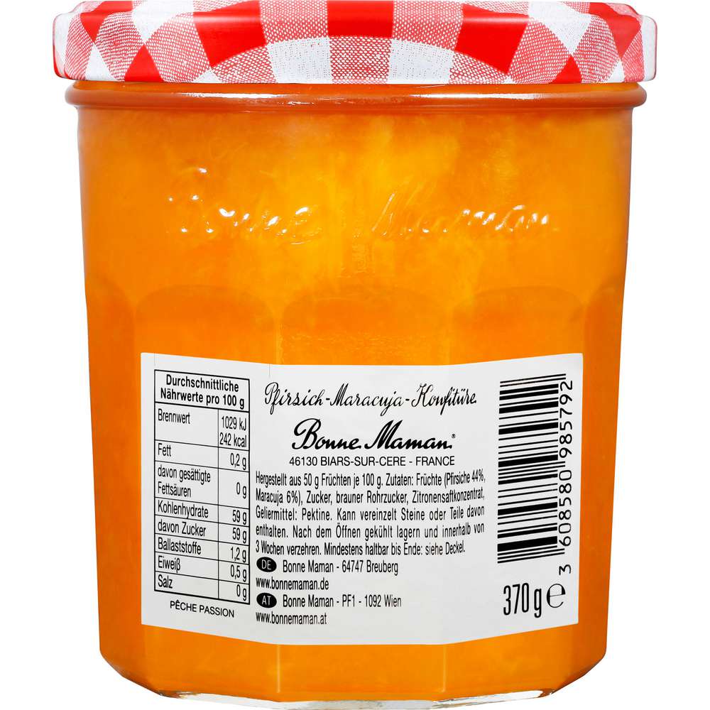 Produktabbildung Bonne Maman Konfitüre, Pfirisich-Maracuja