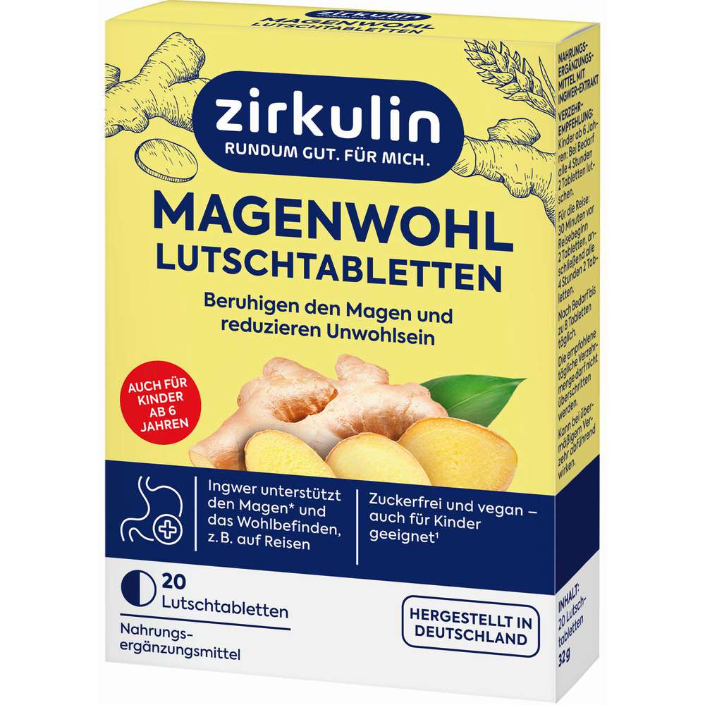 Produktabbildung Zirkulin Magenwohl Lutschtabletten