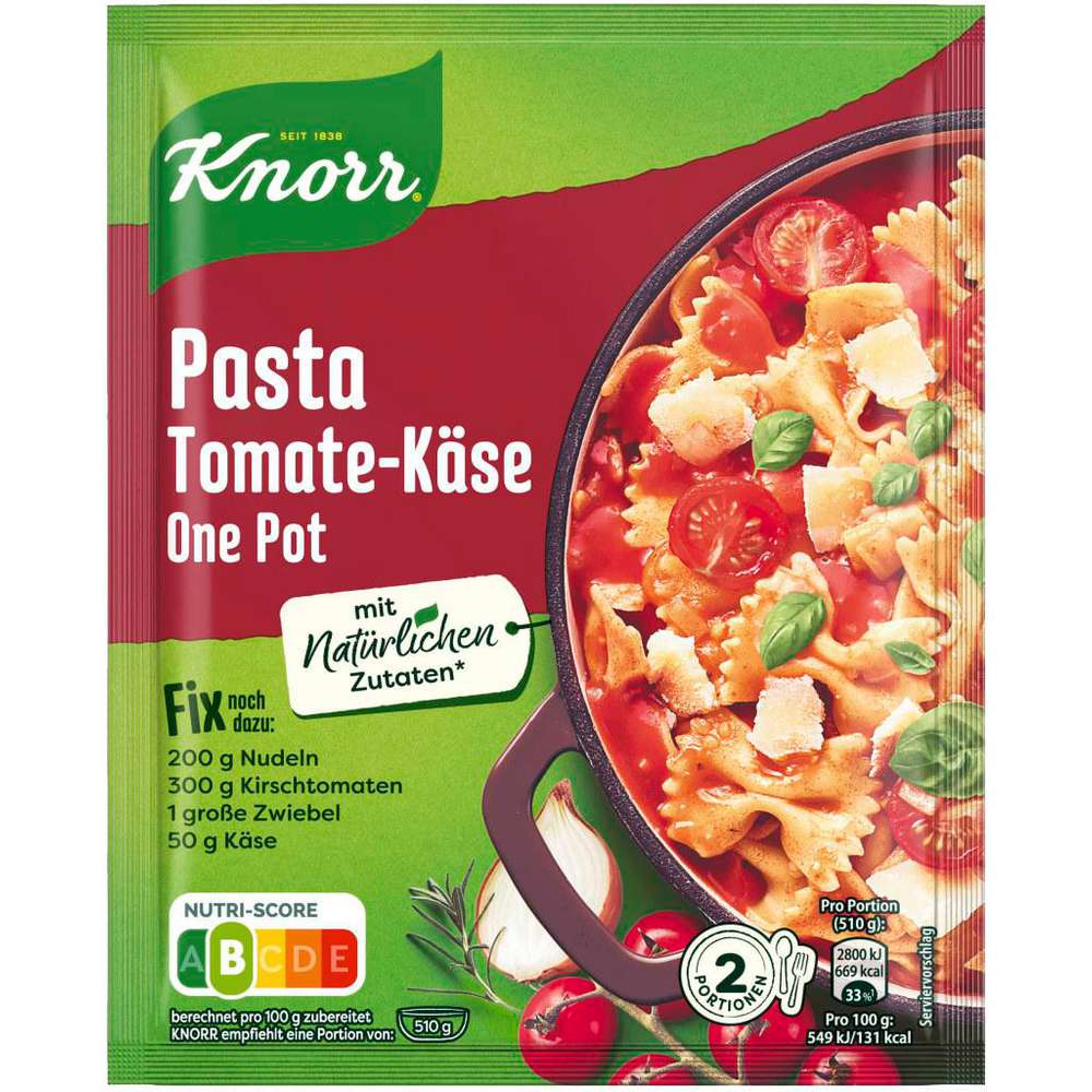 Produktabbildung Knorr Fix-Gewürzmischung, Pasta Tomate-Käse