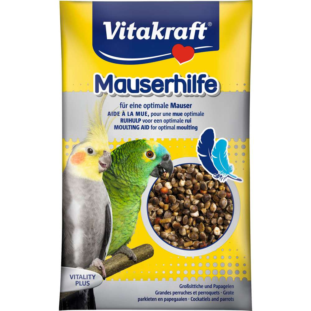 Produktabbildung Vitakraft Vogel-Snack Mauserhilfe Papagei & Großsittich