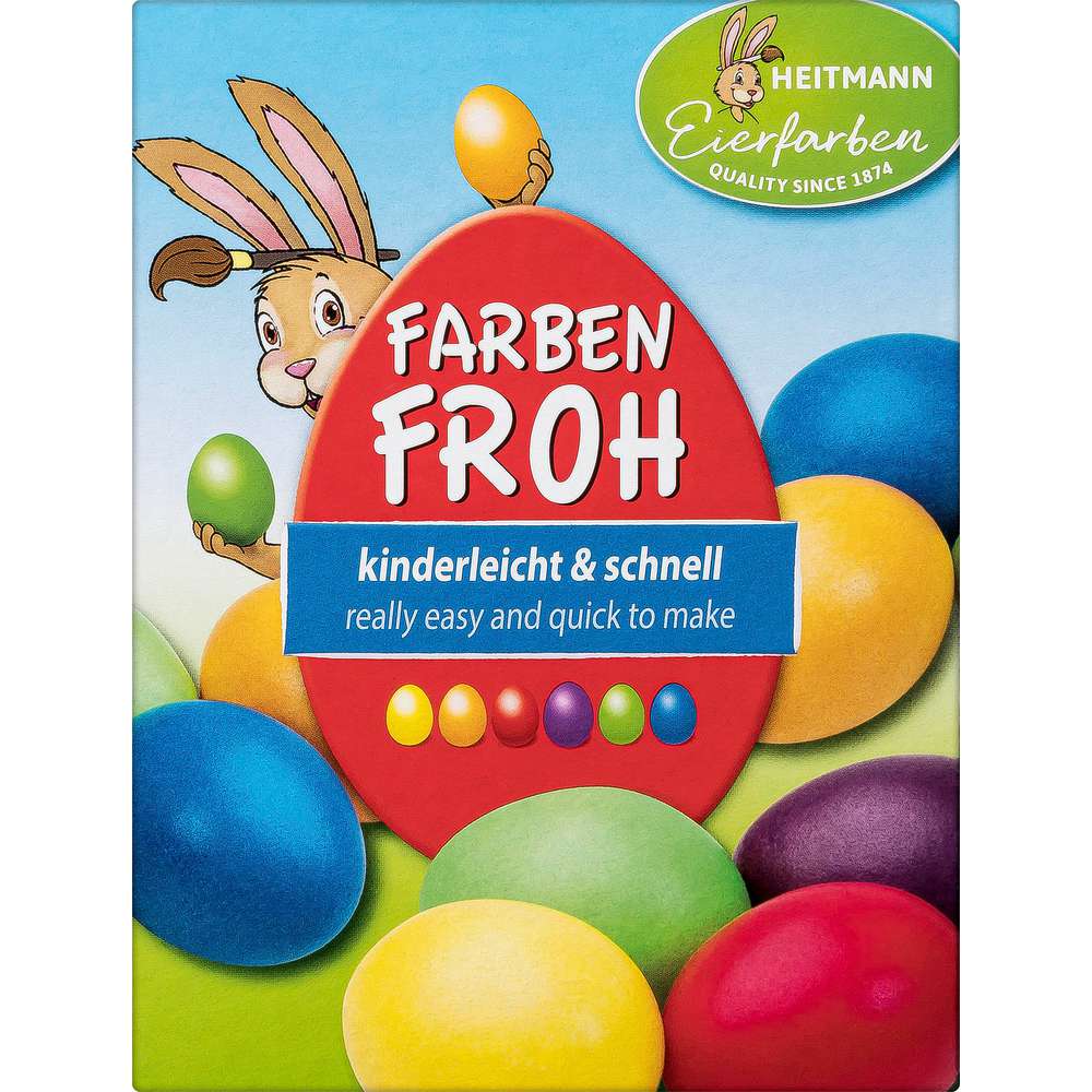 Produktabbildung Heitmann Eierfarben, Farben Froh, kinderleicht und schnell