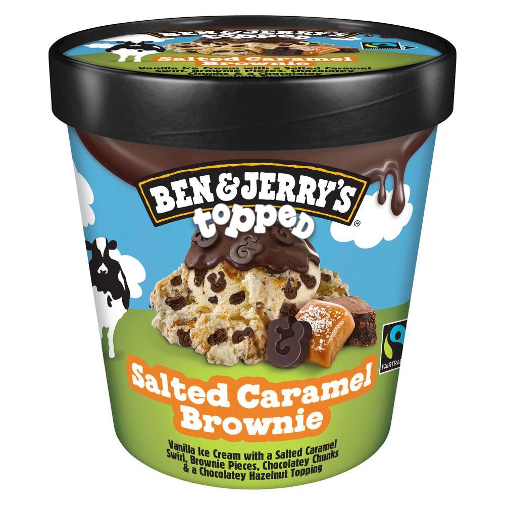 Produktabbildung Ben & Jerry's Eis Topped Salted Caramel Brwonie
