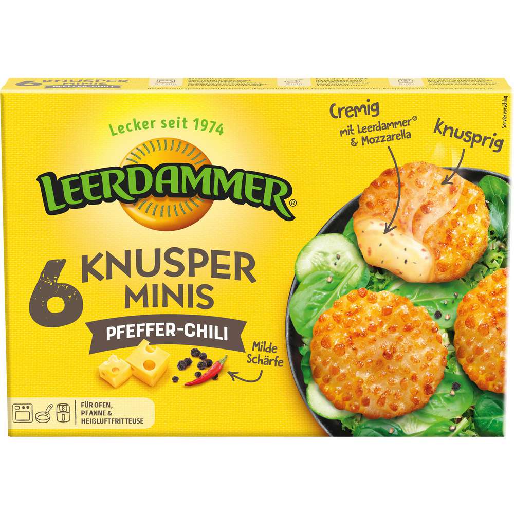 Produktabbildung Leerdammer Knusper Minis, Pfeffer-Chili