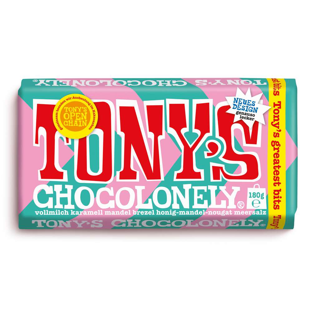 Produktabbildung Tony's Tafelschokolade Chocolonely, Vollmilch Karamell Brezel