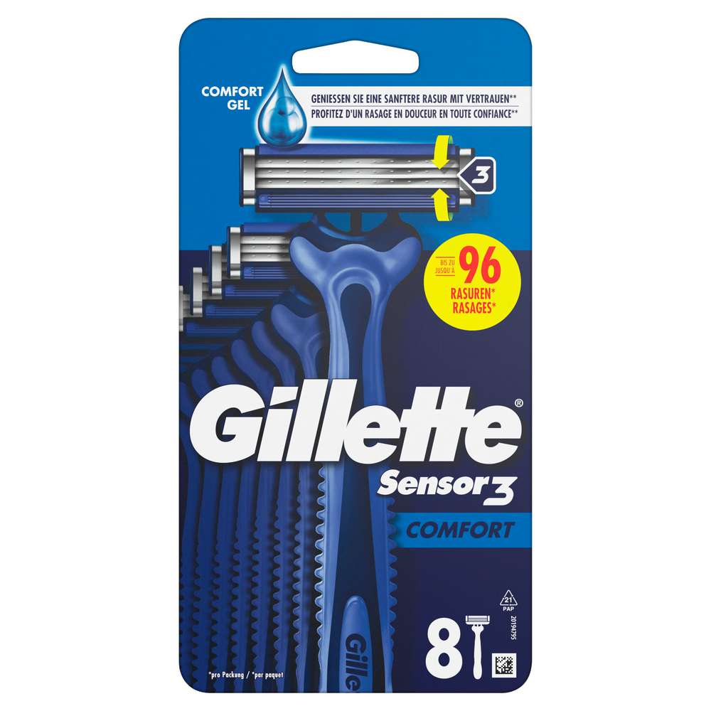Produktabbildung Gillette Sensor 3 Comfort Rasierer