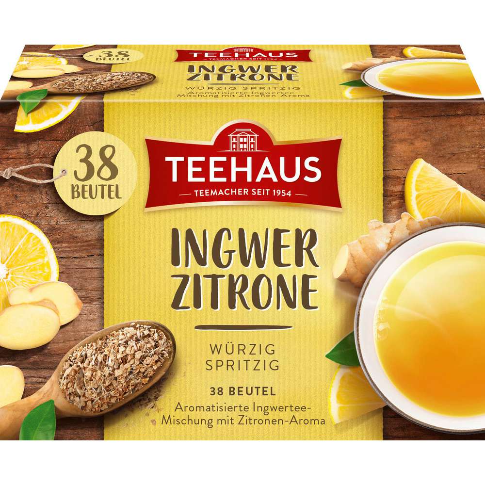 Produktabbildung Teehaus Tee Ingwer-Zitrone