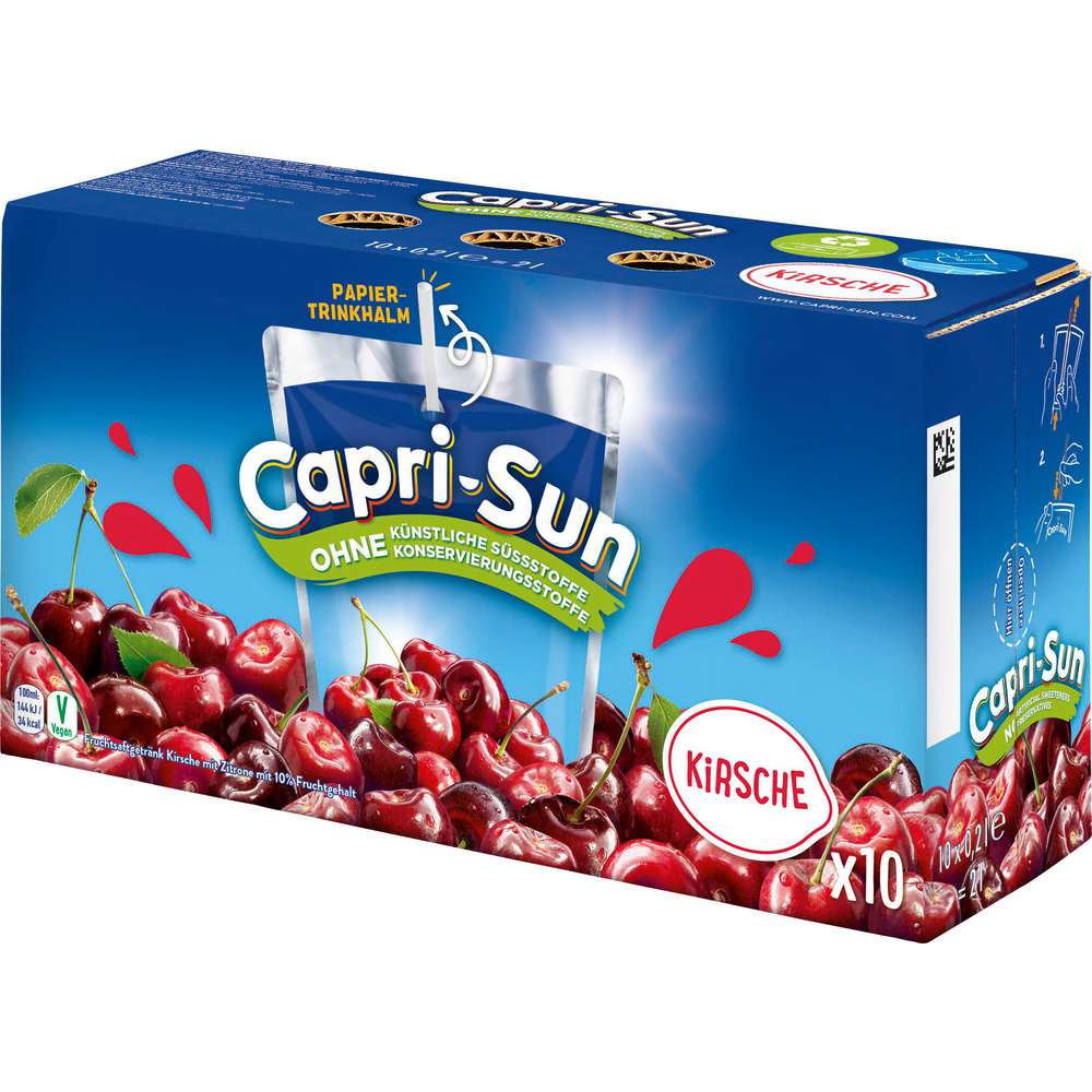 Produktabbildung Capri-Sun Capri Sonne, Kirsche, 10 x 0,2l  (10x 0,200 Liter)