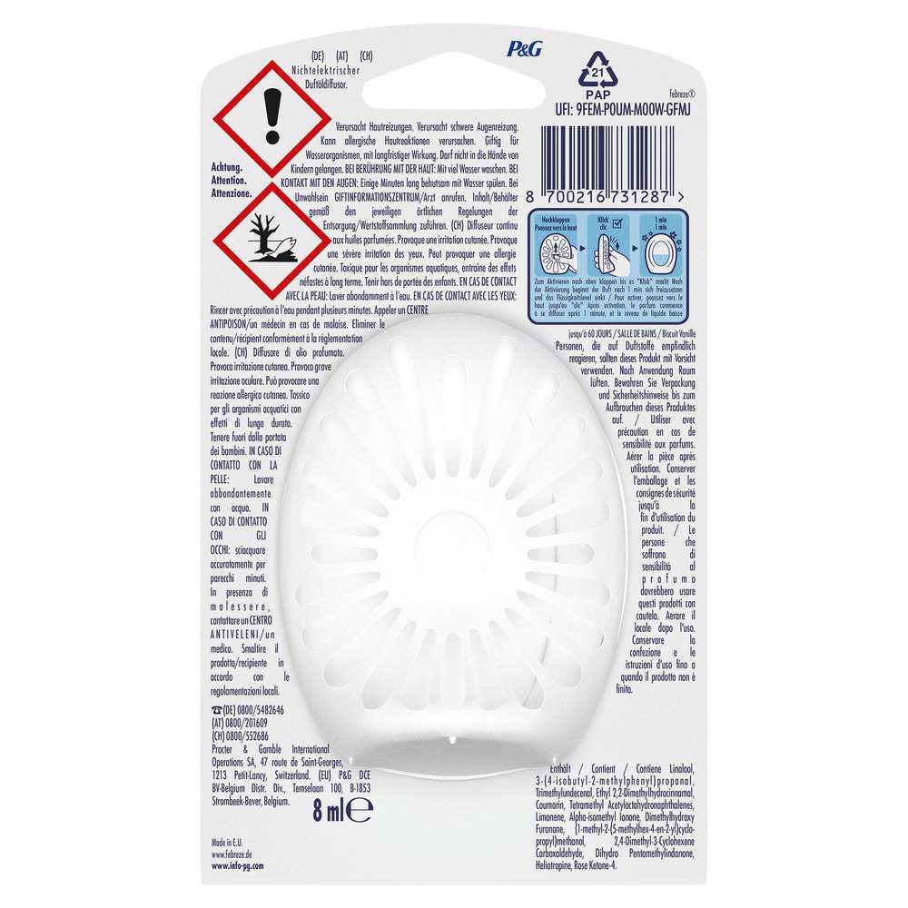 Produktabbildung Febreze Bad Lufterfrischer, Vanille & Magnolie