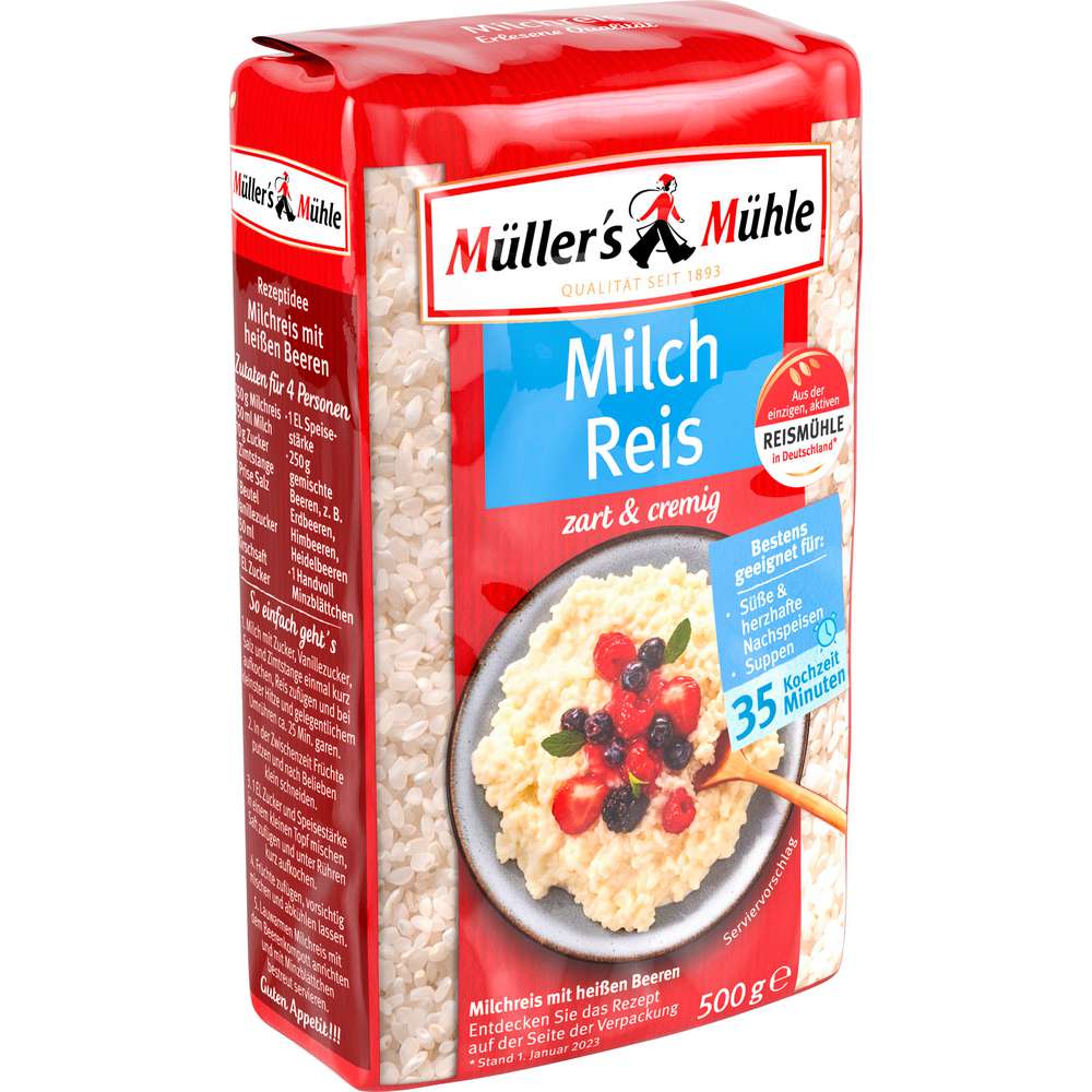 Produktabbildung Müller's Mühle Milchreis, zart und cremig