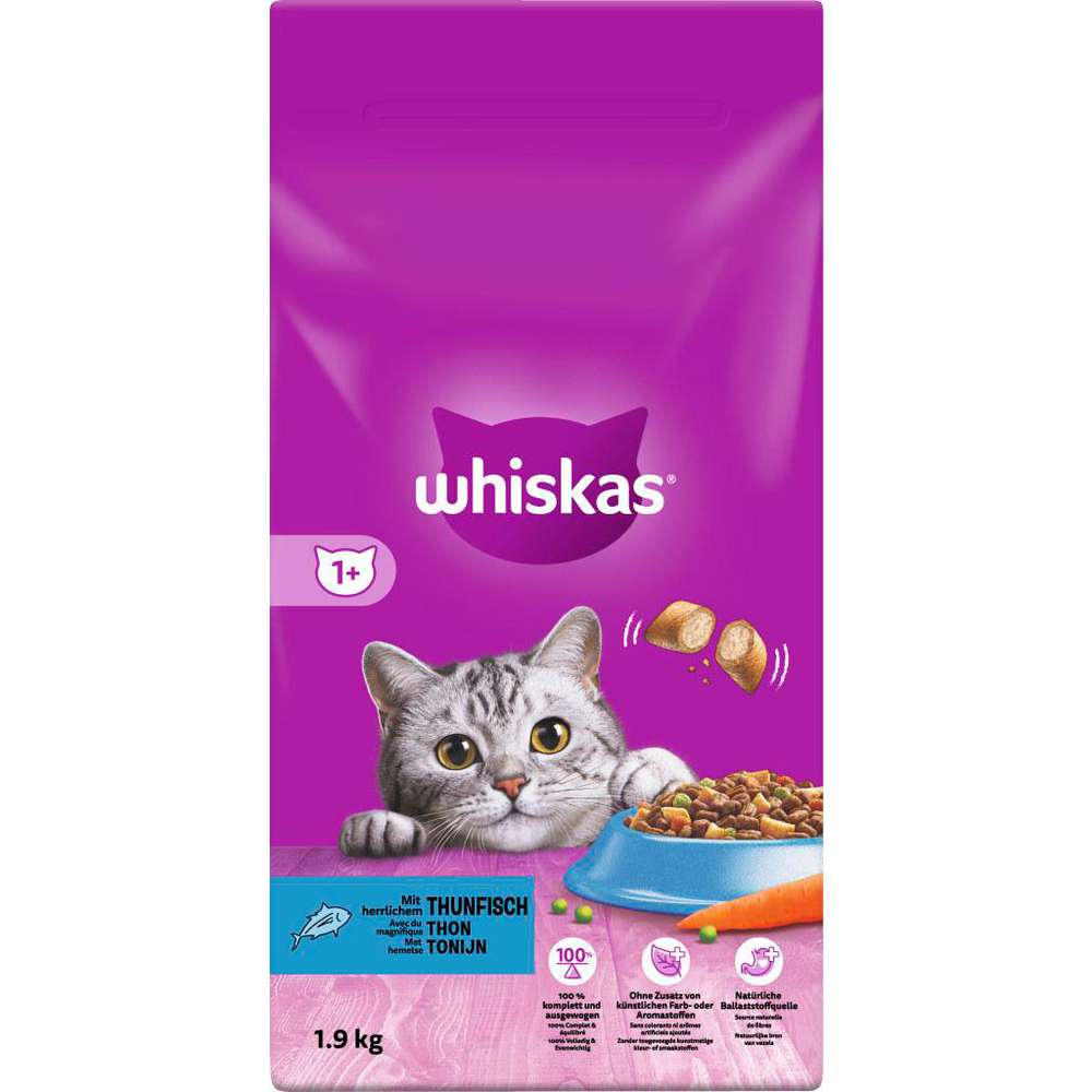 Produktabbildung Whiskas Katzen-Trockenfutter, Thunfisch