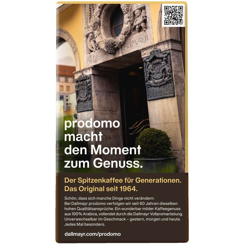 Produktabbildung Dallmayr Kaffee Prodomo mild, gemahlen