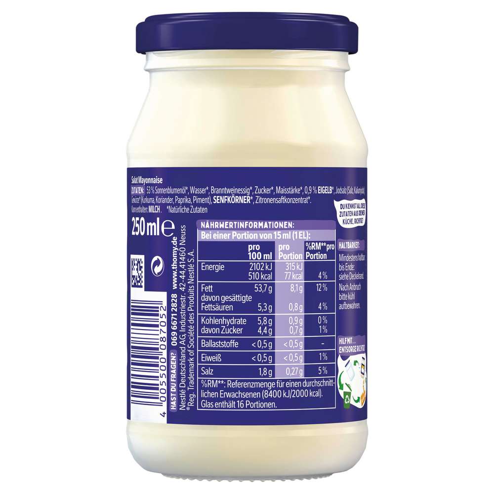 Produktabbildung Thomy Salatmayonnaise