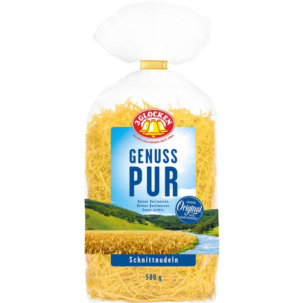 Produktabbildung 3 Glocken Nudeln Genuss pur, Schnittnudeln