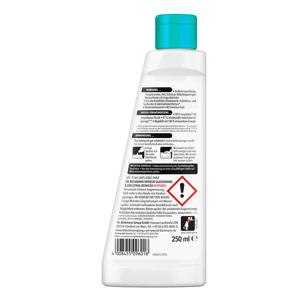 Produktabbildung Dr. Beckmann Glaskeramik & Edelstahl-Reiniger