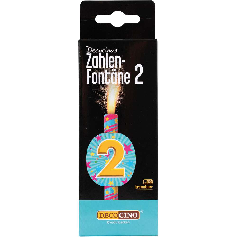 Produktabbildung Dekoback Zahlen-Fontäne Nr. 1