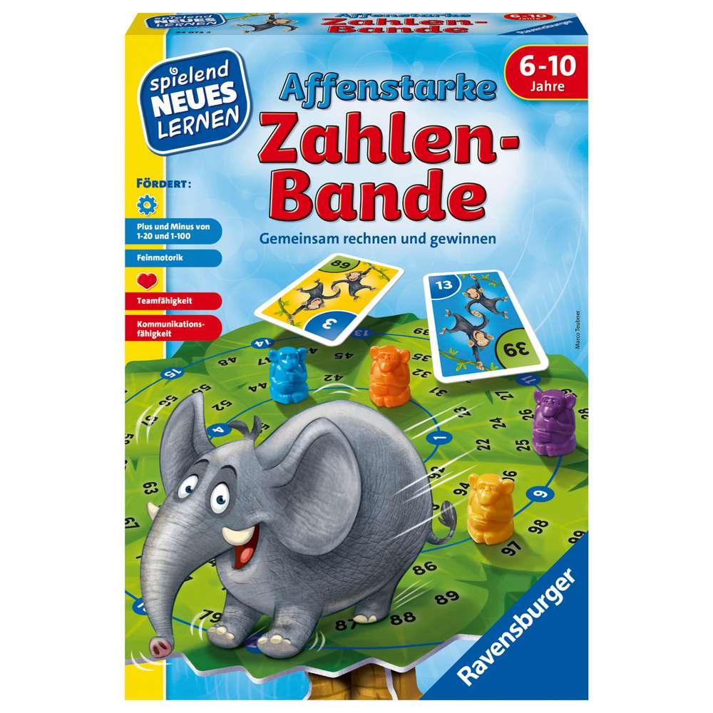 Produktabbildung Ravensburger Affenstarke Zahlenbande