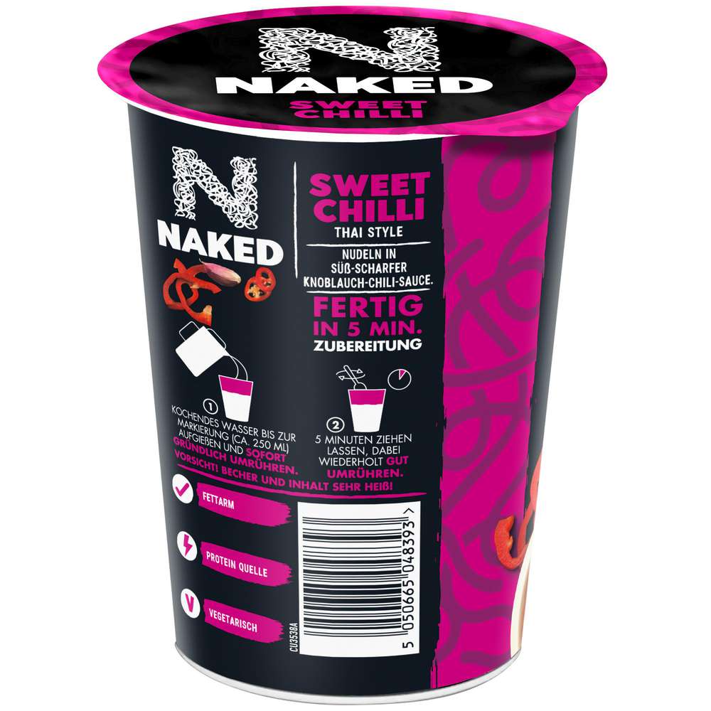 Produktabbildung Naked Thailändische Nudeln, Sweet-Chilli