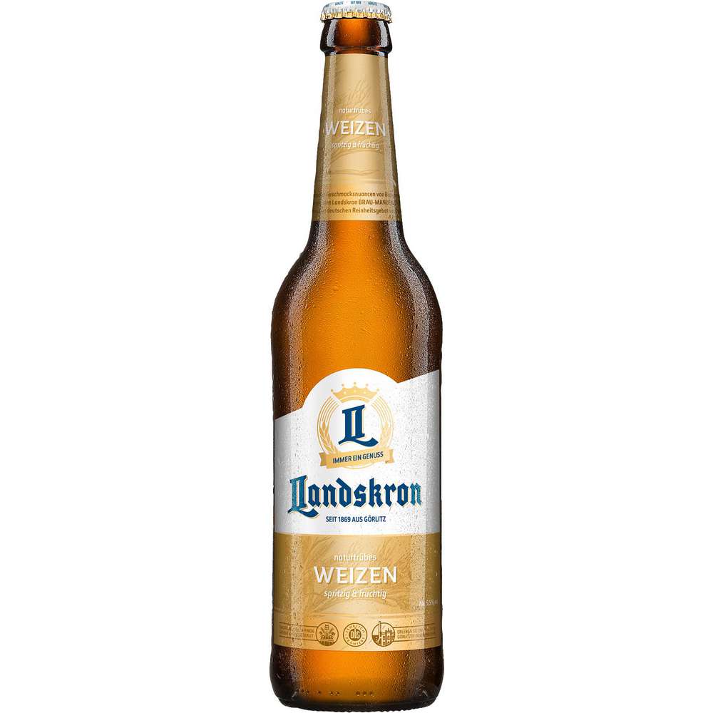 Produktabbildung Landskron Weizenbier naturtrüb 5,5%