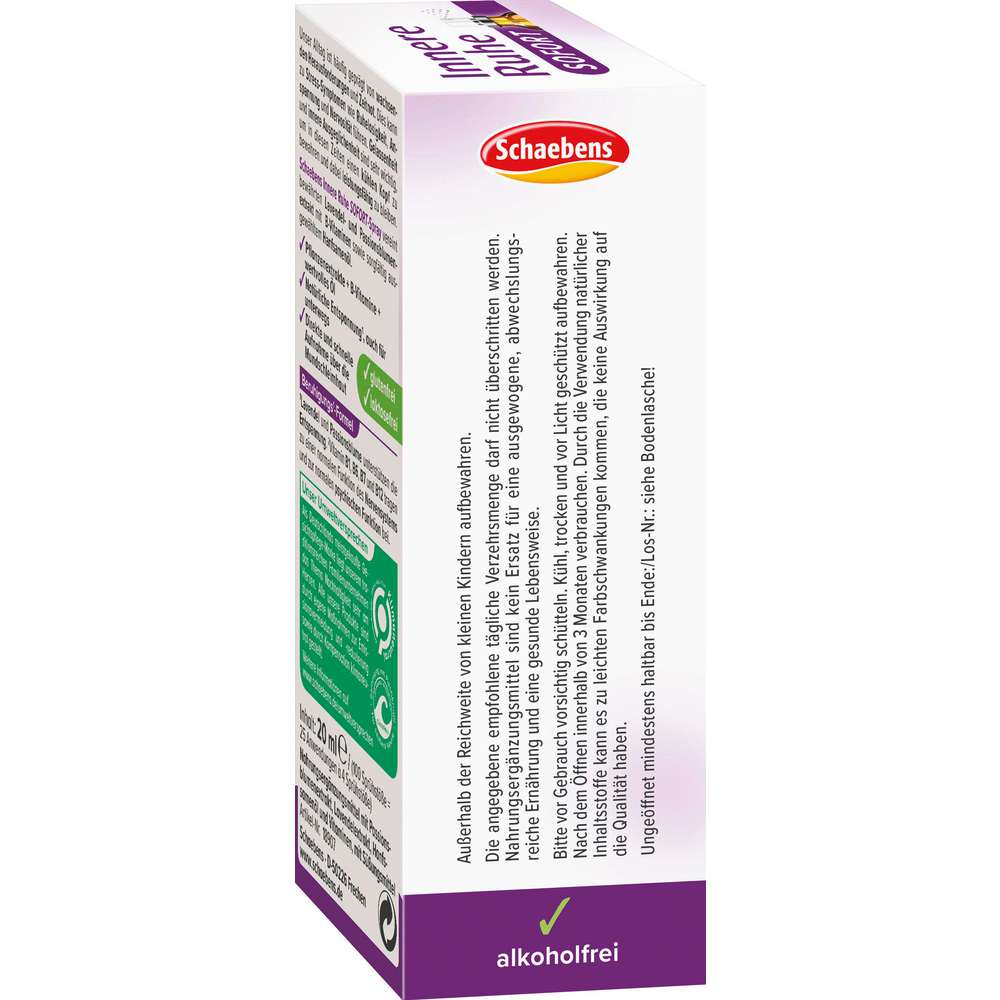 Produktabbildung Schaebens Innere Ruhe, Sofort -Spray + Hanfsamenöl