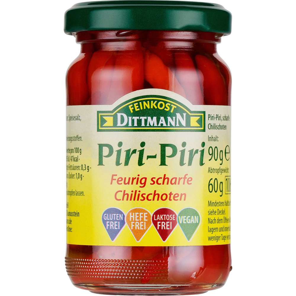 Produktabbildung Feinkost Dittmann Chilischoten Piri Piri, scharf