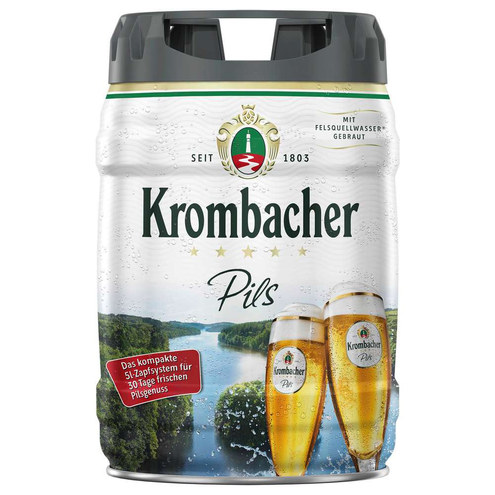 Produktabbildung Krombacher Pilsener Bier Fass 4,8%