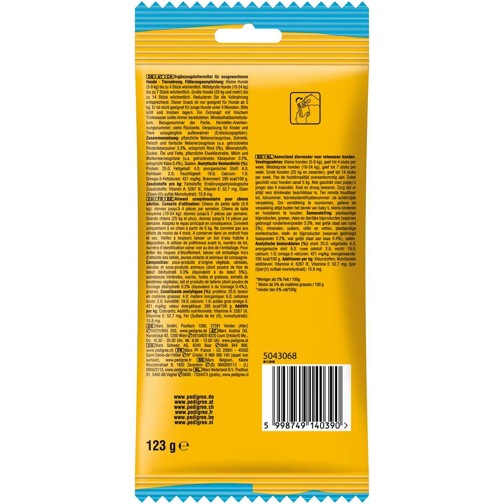 Produktabbildung Pedigree Hunde-Snack Rodeo Duos, Rind/Käse