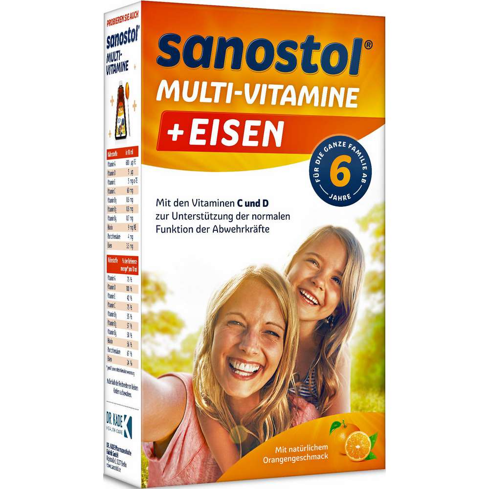 Produktabbildung Sanostol Multivitamine + Eisen 