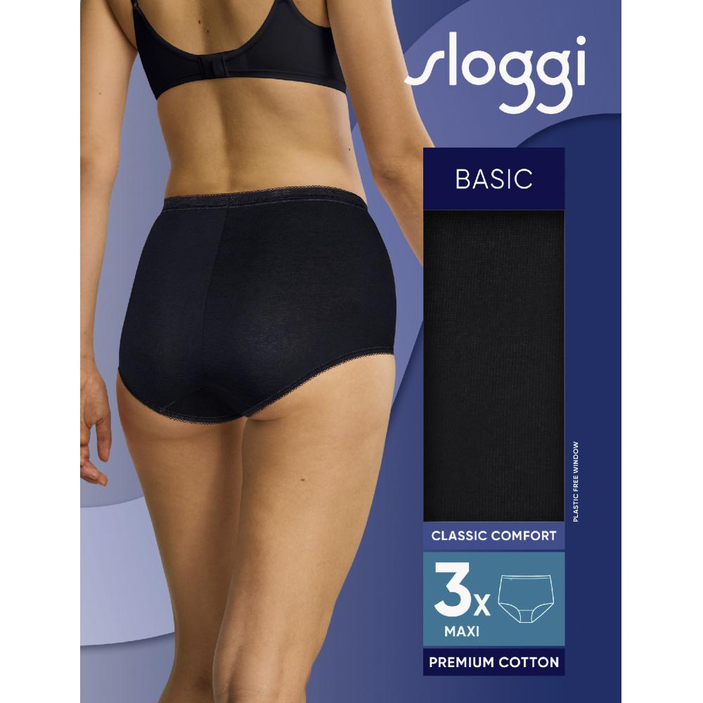 Produktabbildung keine Marke Damen-Maxioder -Midi-Slips, je 3er-Pack