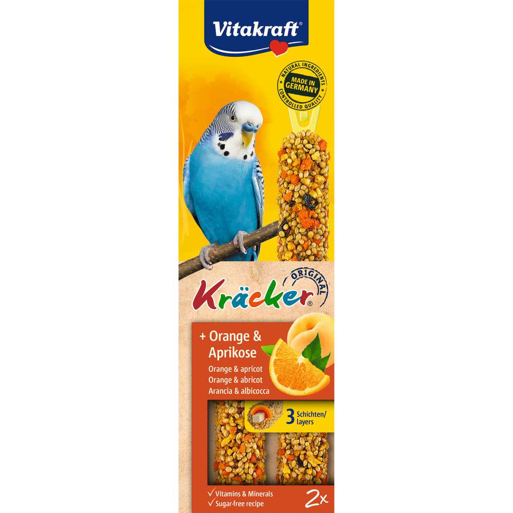 Produktabbildung Vitakraft Kräcker Orange & Aprikose für Sittiche
