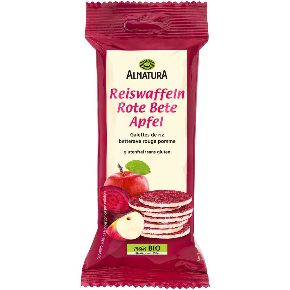 Produktabbildung Alnatura Bio Reiswaffeln Rote Bete Apfel