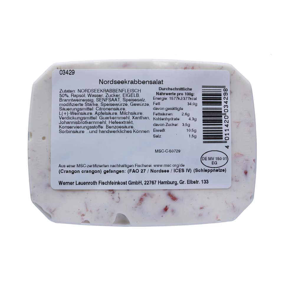 Produktabbildung Werner Lauenroth Nordseekrabbelsalat