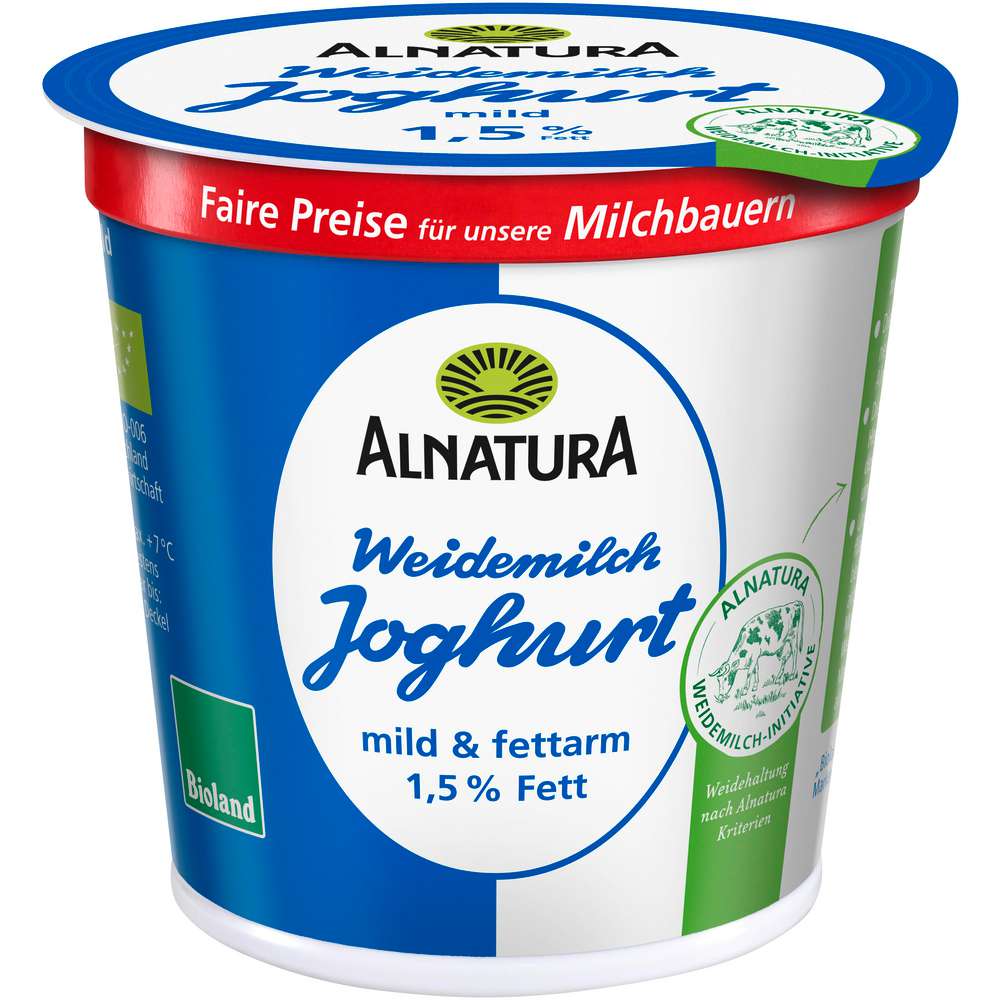 Produktabbildung Alnatura Bio Joghurt mild 1,5% Fett