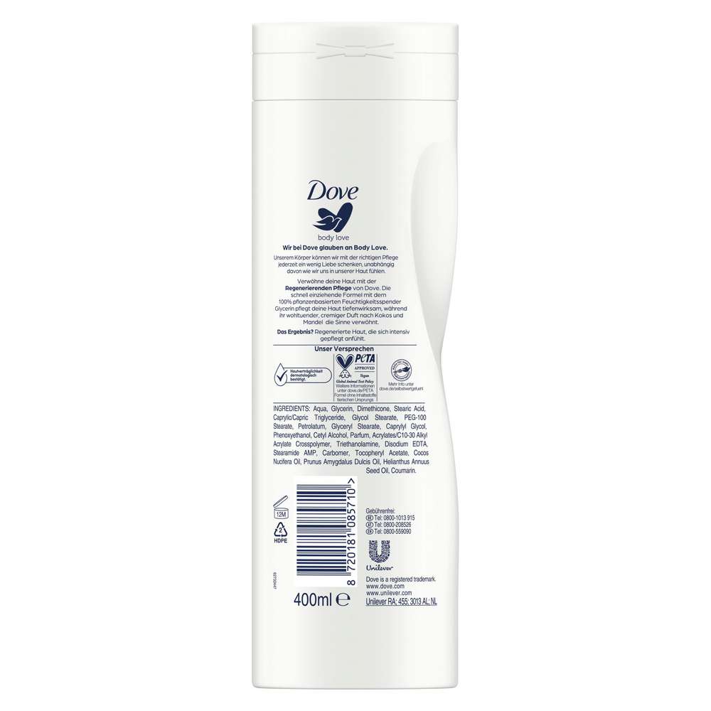 Produktabbildung Dove Bodylotion, Kokos & Mandel