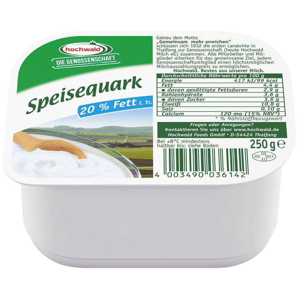 Produktabbildung Hochwald Speisequark 20% Fett