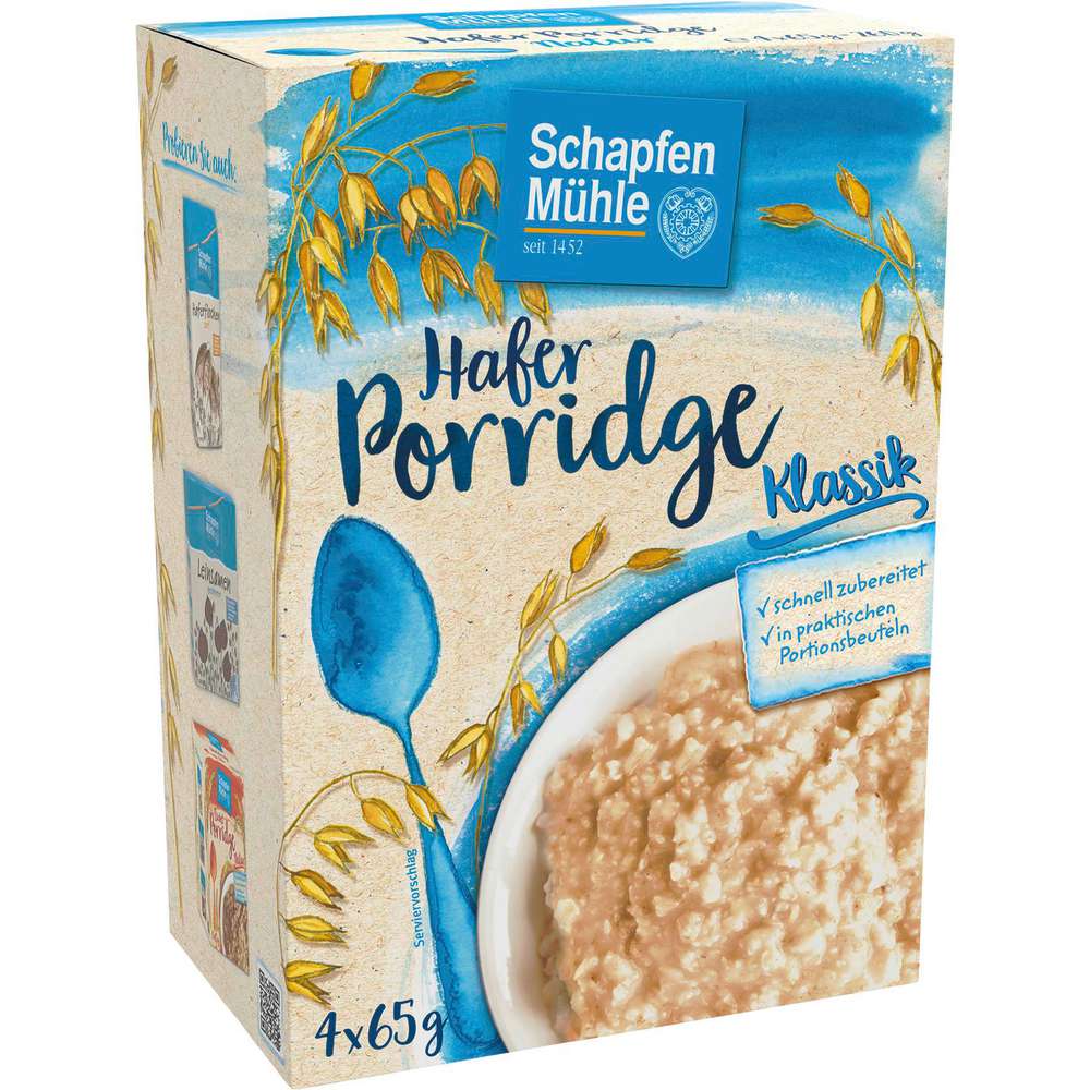 Produktabbildung Schapfenmühle Porridge, Natur