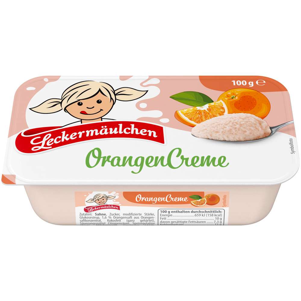 Produktabbildung Leckermäulchen Frucht Quark, Orangencreme