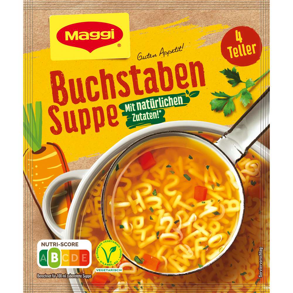 Produktabbildung Maggi Guten Appetit Suppe, Buchstaben