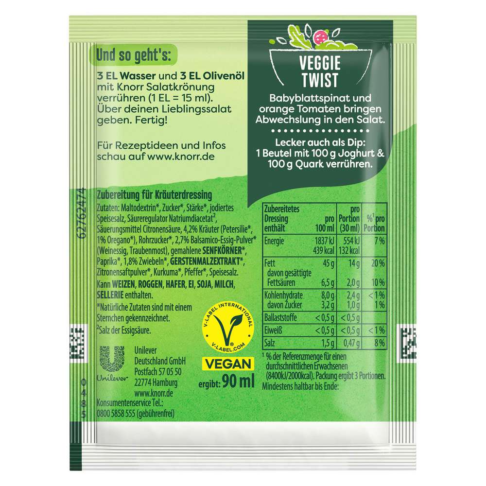 Produktabbildung Knorr Salat Krönung, Balsamico-Kräuter