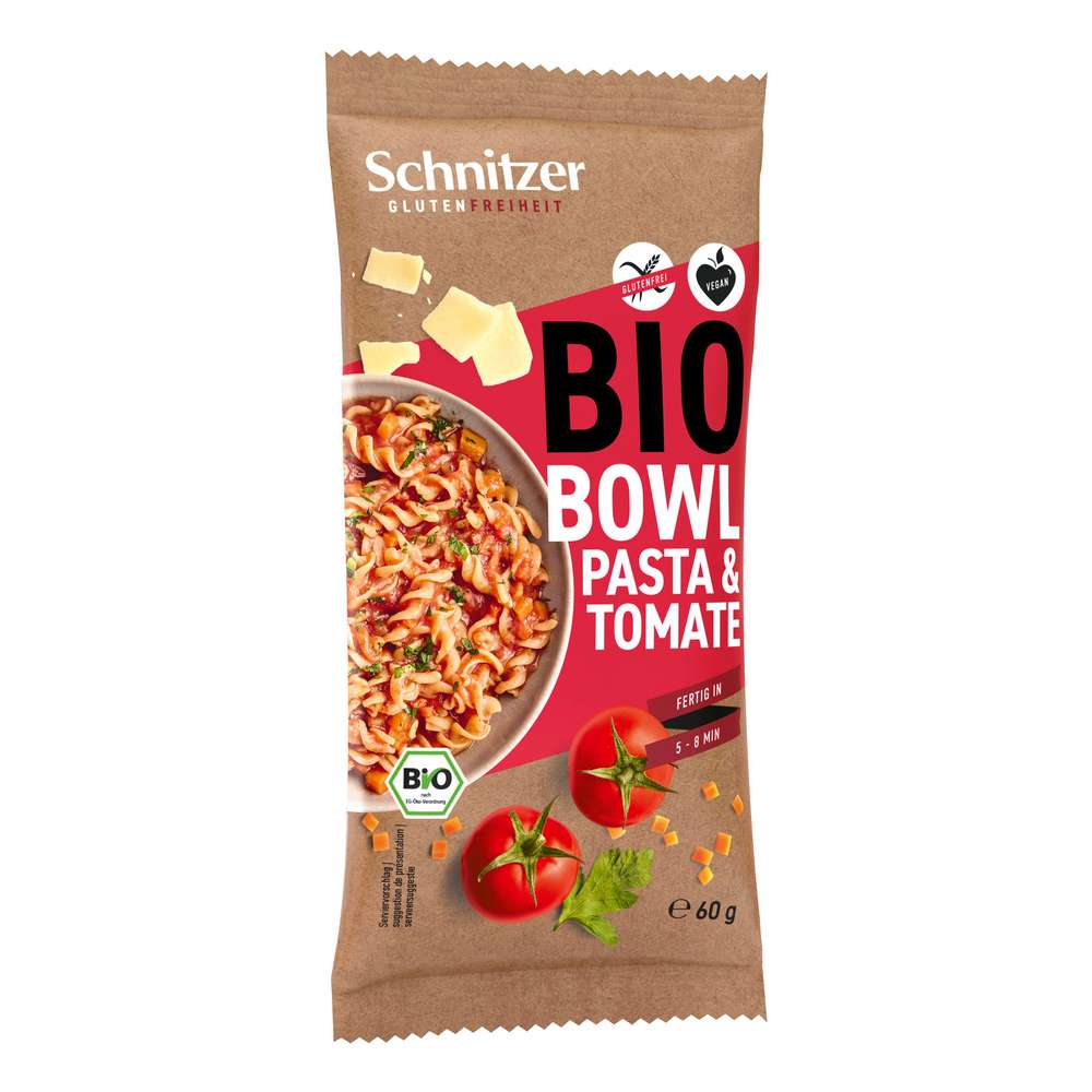 Produktabbildung Schnitzer Bio Bowl Pasta & Tomate Vegan