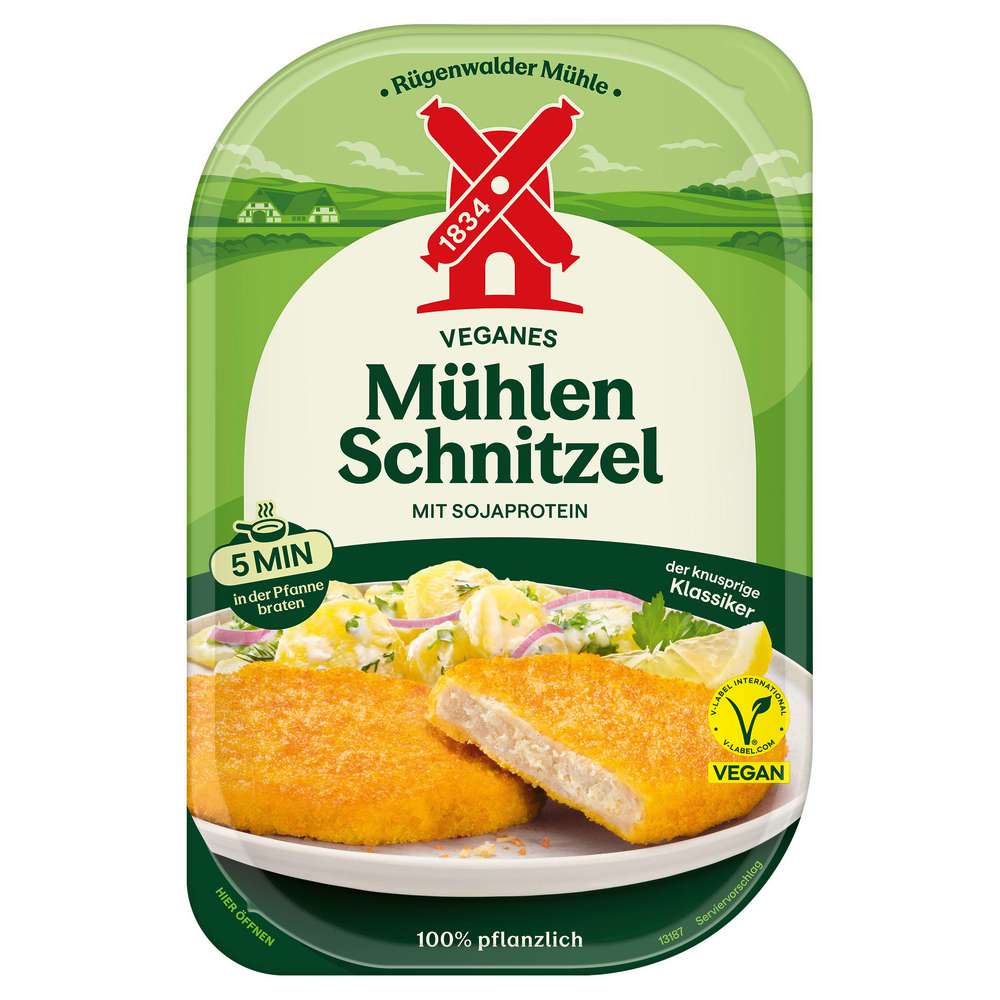 Produktabbildung Rügenwalder Mühle Vegetarische Mühlen Schnitzel, klassisch