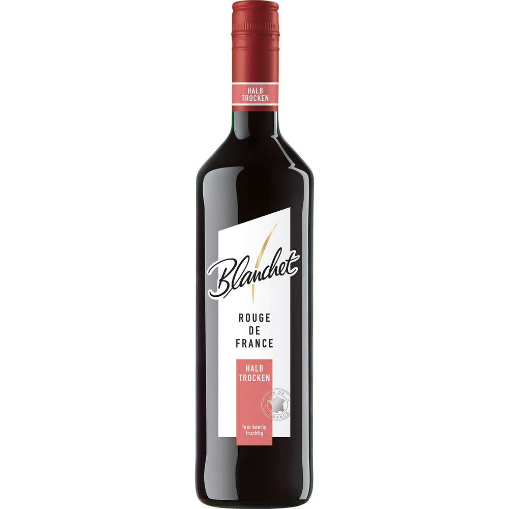 Produktabbildung Blanchet Rouge de France halbtrocken Vin de France, Rotwein