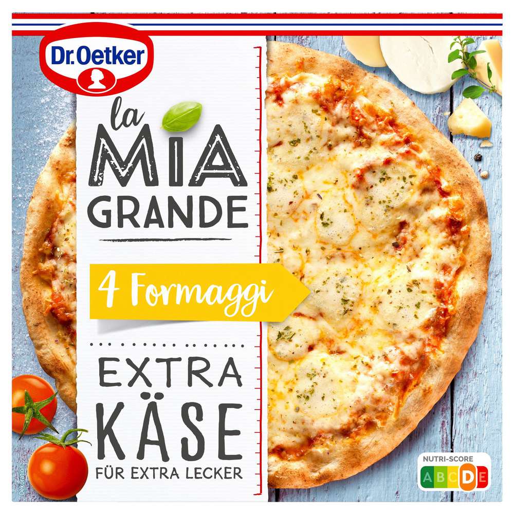 Produktabbildung Dr. Oetker Pizza La Mia Grande 4 Formaggi, tiefgekühlt