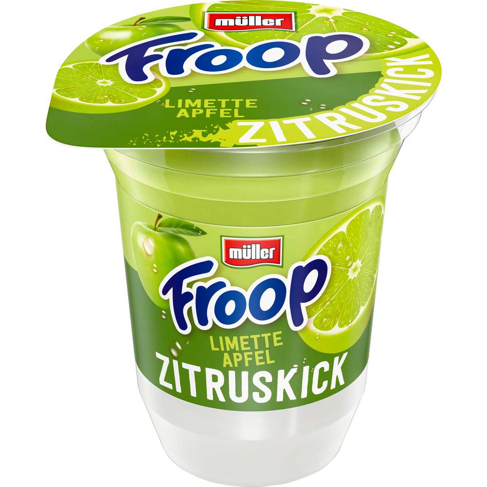 Produktabbildung Müller Froop Joghurt, Limette Apfel