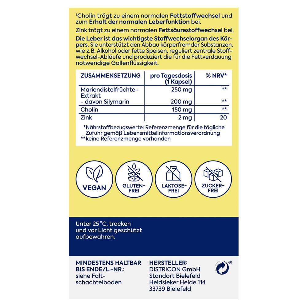 Produktabbildung Zirkulin Leber Vital Kapseln