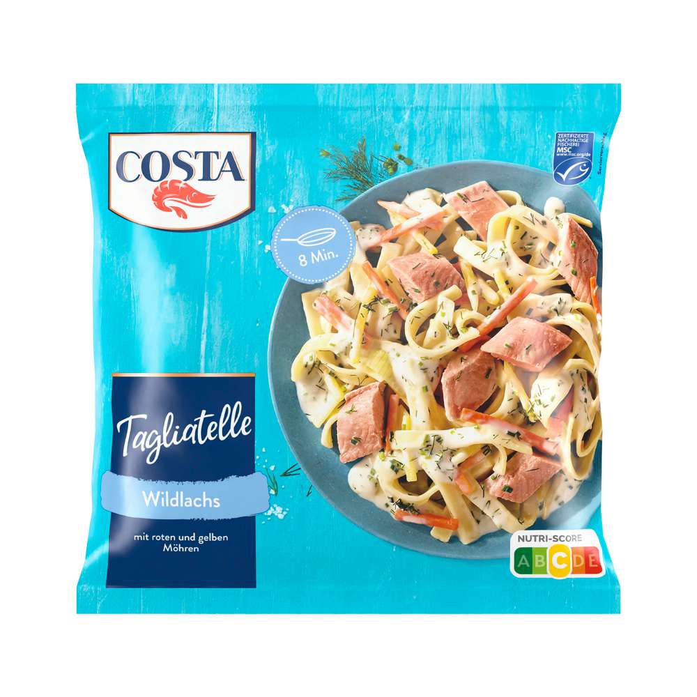 Produktabbildung Costa Tagliatelle Wildlachs, tiefgekühlt