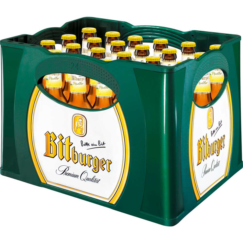 Produktabbildung Bitburger Biermischgetränk, Radler, Zitrone, 2,5 % (24x 0,330 Liter)