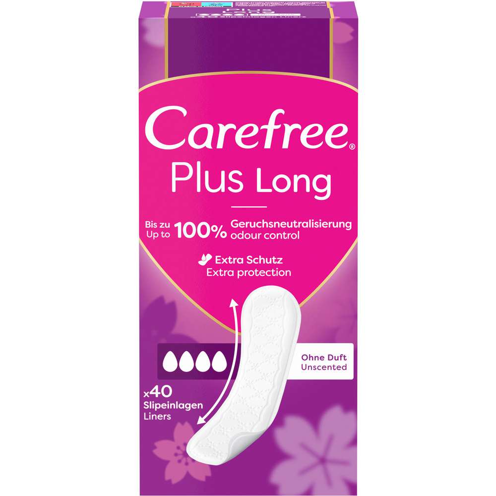 Produktabbildung Carefree Slipeinlagen Plus Long, 40er