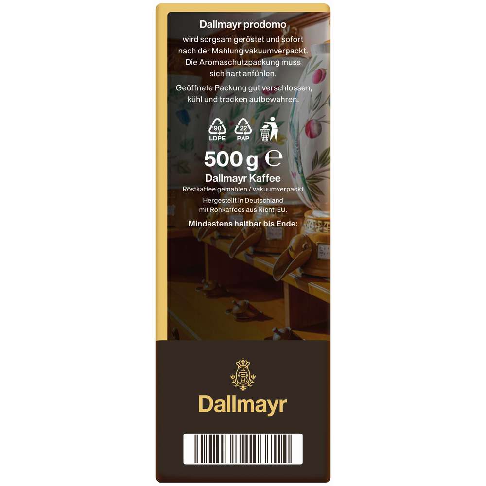 Produktabbildung Dallmayr Kaffee Prodomo Original, gemahlen