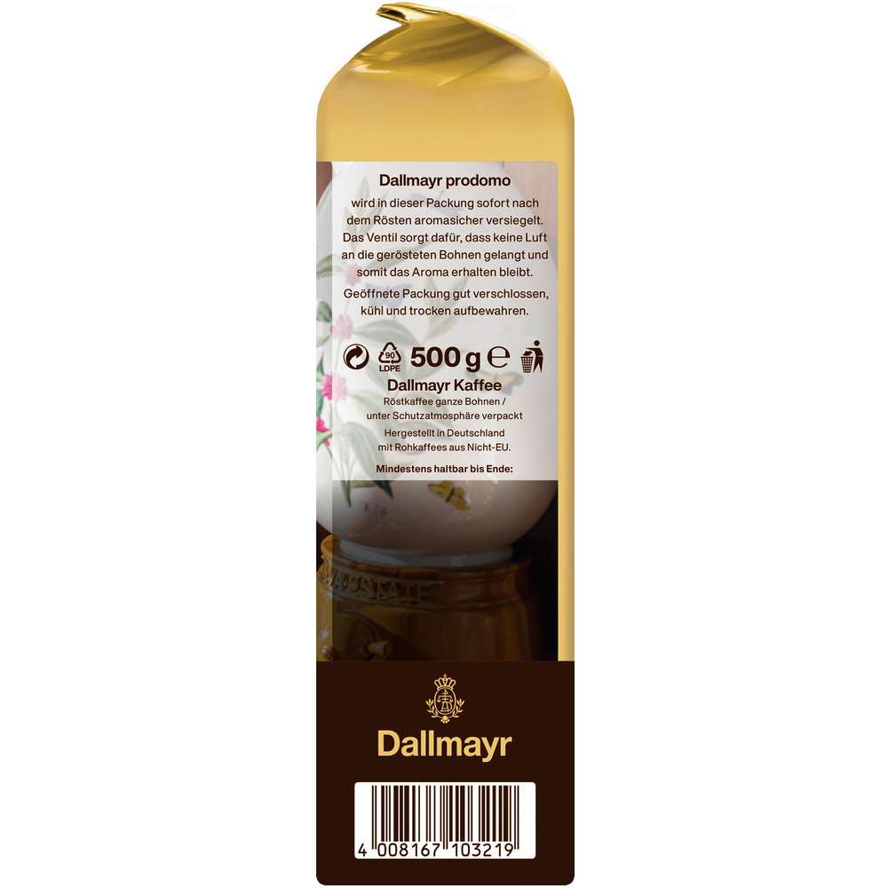 Produktabbildung Dallmayr Kaffee Prodomo original, ganze Bohne
