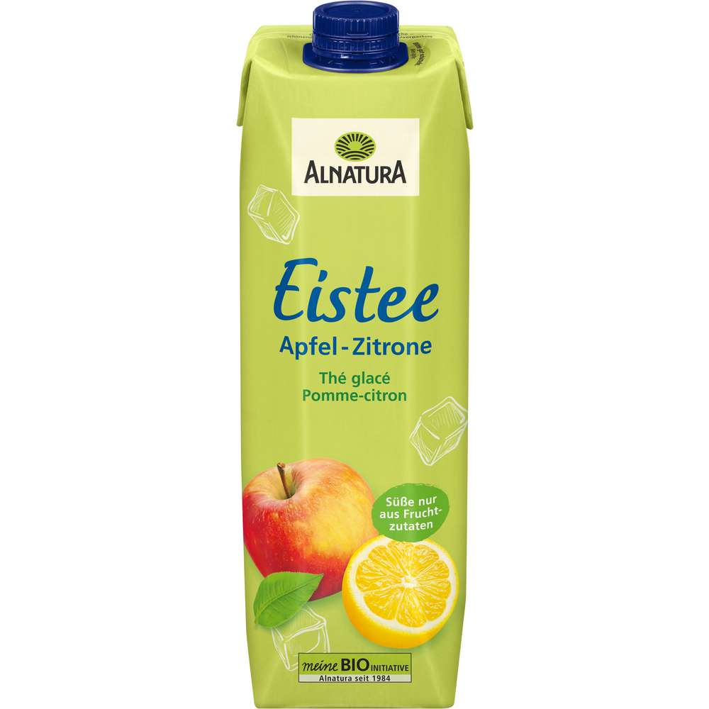 Produktabbildung Alnatura Bio Eistee, Grüner Tee Apfel-Zitrone